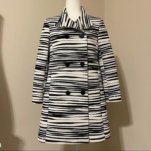 Ann Taylor birch pattern thick brocade coat jacket